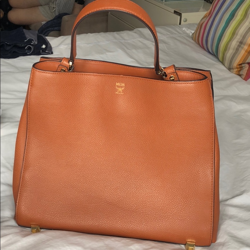 MCM Worldwide Top Handle Bag